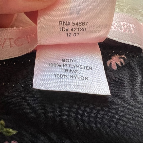 Victoria's Secret Black and Pink Floral Camisole - Picture 7 of 7